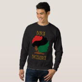 Black Excellence Pan African Flag Afro Black Histo Sweatshirt (Vorne ganz)
