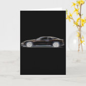 Black Exotic Luxury Sportwagen eines Gentleman Karte (Gelbe Blume)