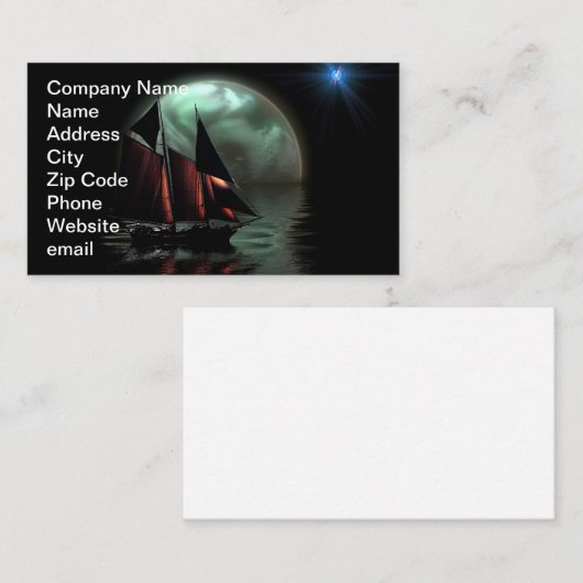 Black Express Visitenkarte (Vorne/Hinten)