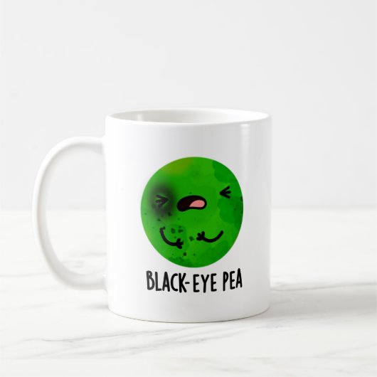 Black Eye Pea Funny Veggie Pub Kaffeetasse (Links)