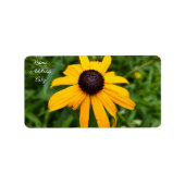 Black Eye Susan-Return Address Label Adressaufkleber (Vorne)