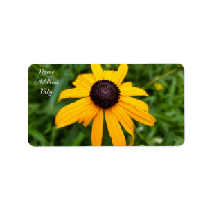 Black Eye Susan-Return Address Label Adressaufkleber