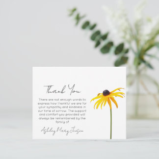 Black Eyed Susan | Beileid Dankeskarten Dankeskarte