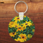 Black eyed susan flower garden schlüsselanhänger (Vorderseite)