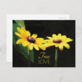 Black Eyed Susan True Love Quote Postkarte (Vorne/Hinten)