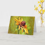 Black Eyed Susan Wildflower Art Karte (Gelbe Blume)