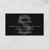 Black Eyelash Extension Products After Care Visitenkarte (Vorderseite)