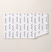 Black Eyelashes Badhandtuch Set (Handtuch)