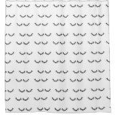 Black Eyelashes Duschvorhang (Vorderseite)