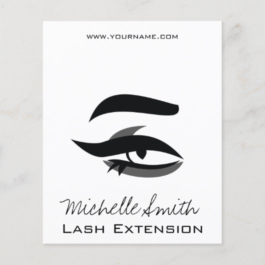 Black Eyeliner lasche extension henna bilden Icon Flyer (Vorne)