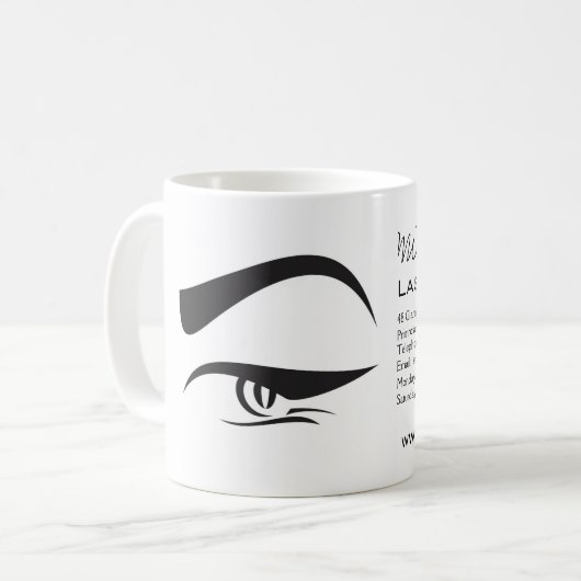 Black Eyeliner lasche extension henna bilden Icon Kaffeetasse (Vorderseite Links)