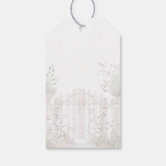 Black Fairy Baby Dusche Vielen Dank Geschenkanhänger (Rückseite)