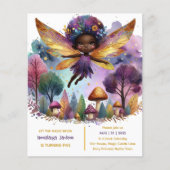 Black Fairy Birthday Fairycore Lila Gold (Vorderseite)