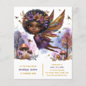 Black Fairy Birthday Fairycore Lila Gold (Vorderseite)