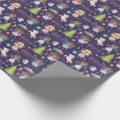 Black Fairy Christmas Personalisiert Geschenkpapier (Ecke)