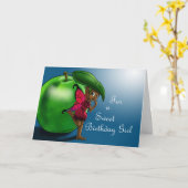 Black Fairy Green Apple Geburtstag Karte (Gelbe Blume)