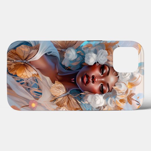 Black Fairy Queen Fantasy Art Case-Mate iPhone Hülle (Rückseite (Horizontal))