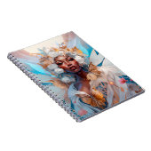 Black Fairy Queen Fantasy Art Notizblock (Rechte Seite)