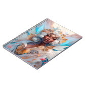 Black Fairy Queen Fantasy Art Notizblock (Linke Seite)