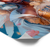 Black Fairy Queen Fantasy Art Poster (Ecke)