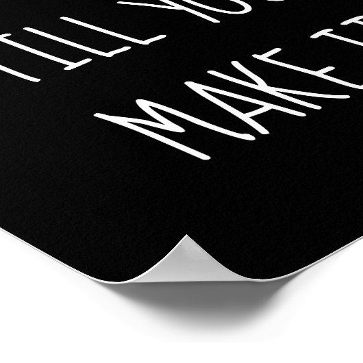 Black Faith It Poster (Ecke)