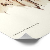 Black Falcon von Elizabeth Gould Poster (Ecke)