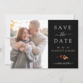 Black Fall Foto Save The Date (Vorderseite)