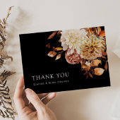 Black Fall Terracotta Dankeskarte