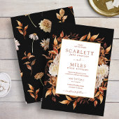 Black Fall Terracotta Einladung