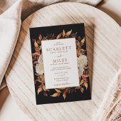 Black Fall Terracotta Einladung