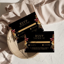 Black Fall Terracotta Floral Boho Chic Hochzeit