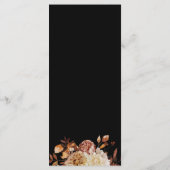 Black Fall Terracotta Menükarte (Rückseite)