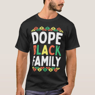 Black Family African American Black History Month  T-Shirt