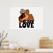Black Family Brown Liebe Black Liebe Poster (Küche)