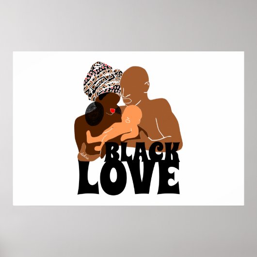 Black Family Brown Liebe Black Liebe Poster (Vorne)
