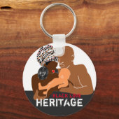 Black Family Brown Liebe Black Liebe Schlüsselanhänger (Vorderseite)