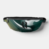 Black Fanny Pack Trend Abstrakt Art Green Bauchtasche (Ablage )