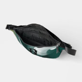 Black Fanny Pack Trend Abstrakt Art Green Bauchtasche (Offen)