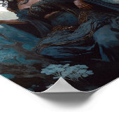 Black Fantasy Zauberei Magie Fantasie Poster (Ecke)