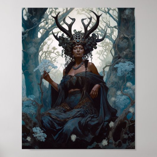 Black Fantasy Zauberei Magie Fantasie Poster (Vorne)