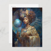 Black Fantasy Zauberei Magie Fantasie Postkarte (Vorne/Hinten)