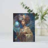 Black Fantasy Zauberei Magie Fantasie Postkarte (Stehend Vorderseite)