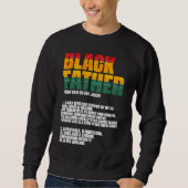 Black Father Definition Father's Day African Ameri Sweatshirt (Vorderseite)