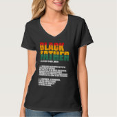 Black Father Definition Father's Day African Ameri T-Shirt (Vorderseite)