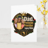 Black Father Legacy Design (Anpassbar) Karte (Gelbe Blume)