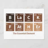 Black Father The Wesentlichen Element Melanin Pigm Postkarte (Vorderseite)
