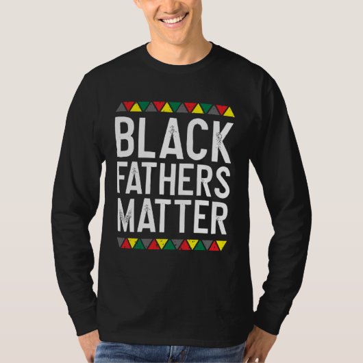 Black fathers matte T-Shirt (Vorderseite)