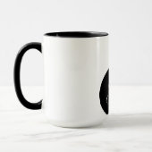 Black fatty cat mug tasse (Links)