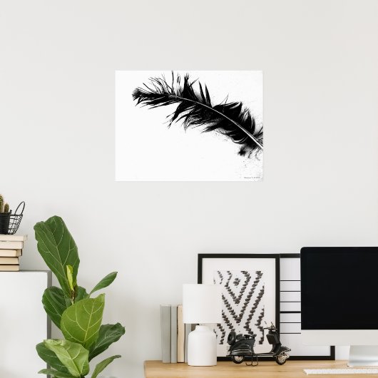 Black Feather Poster (Heimbüro)
