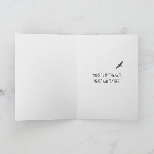 Black Feather und Birds Karte (Innenseite)